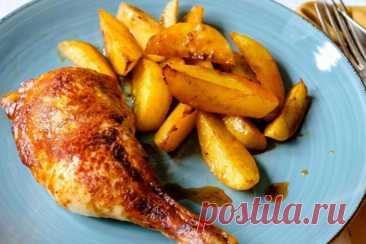 Rezept – Hähnchenschenkel Mit Honig-Marinade Und Ofenkartoffeln