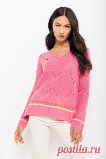 Яркий пуловер от Liza Todd (схема узора)