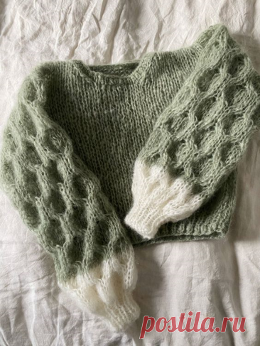 Акцентные рукава в теплых свитерах и джемперах | Вязание в радость | Дзен