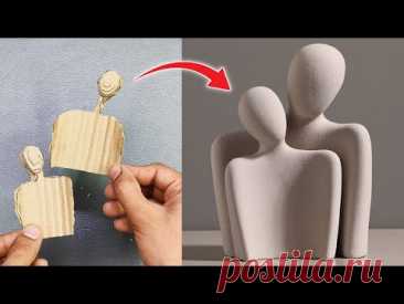 Couples Showpiece Craft • Couple Craft • Cardboard Craft • Cardboard Showpiece Craft • Putty Craft