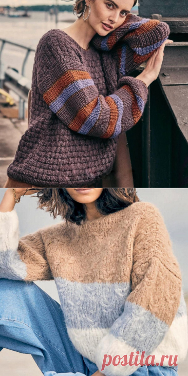 5 объёмных свитеров для осенне-зимнего периода | Модели спицами | Paradosik_Handmade | Пульс Mail.ru