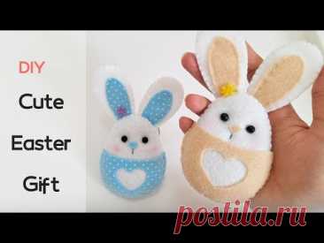 let's make cute bunny gift for easter