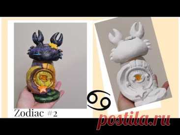 DIY Fairy House Using Glass Jar-Cancer Zodiac Series (#2) - Clay Craft Gift Ideas
