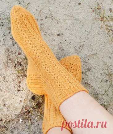 Вяжем спицами носки Sunshine Comfort | Be Creative Пульс Mail.ru Описание вязания спицами носков