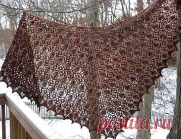 Шаль Роза прерий / Prairie Rose Lace Shawl