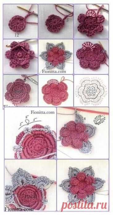 Цветы крючком. | Terockisa. Магия петель. | Дзен