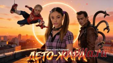 Сюжет клипа «Лето — Жара» строится на конфликте героя Стёпы Рудницкого и персонажа Кравца. Первый получил образ Человека-паука, второй стал Доктором Осьминогом, а девушка, работающая в индустрии фильмов для взрослых, оказалась причиной их спора.