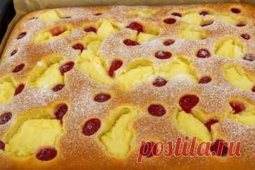 Большой и сочный ягодный пирог К чаю за считанные минуты