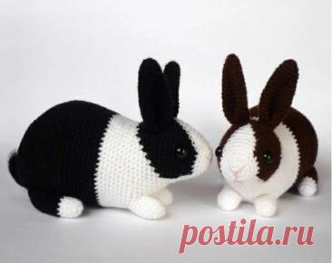 Голландский кролик Голландский кроликМожно его сделать также серым или рыжим.