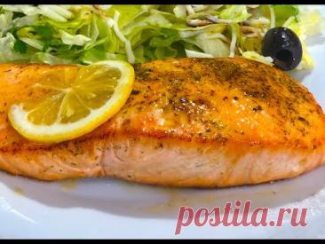Как очень Вкусно и Просто приготовить ФИЛЕ ЛОСОСЯ на сковороде, нежнейшее, тает во рту!