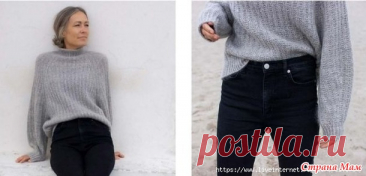 Свитер RIBBED J by Anne Ventzel. Спицы. - ВЯЗАНАЯ МОДА+ ДЛЯ НЕМОДЕЛЬНЫХ ДАМ - Страна Мам