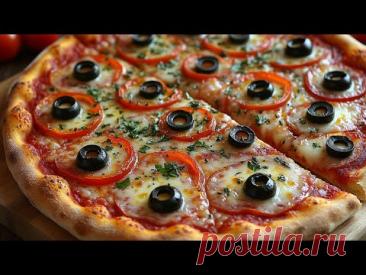 Тесто для Пиццы простое. Пицца простая рецепт в духовке.