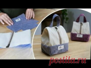 Красивая сумка-мешочек, легкая в изготовлении