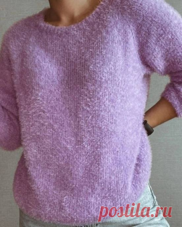 Базовый джемпер регланом сверху: идеальная модель для начинающих | Вязание идеи для вдохновения | Дзен