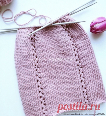 Шапочка «candy» спицами