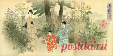 12 месяцев в году...Японский художник Огата Гекко (1859-1920)