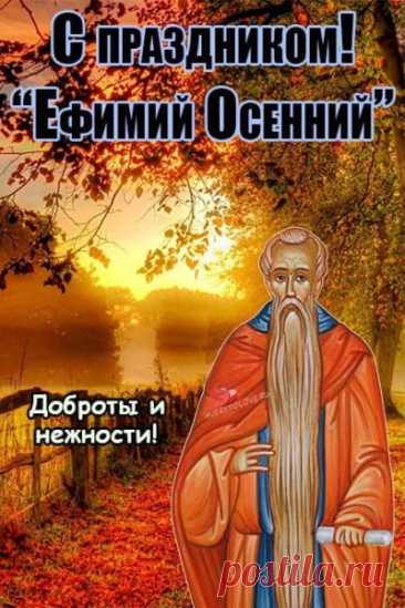 Пусть здоровье Ваше крепнет,
Взгляд, вовек, пускай не меркнет,
Душа поёт пусть и ликует,
Словно ласточка воркует! Открытки на День памяти Ефимия Осеннего!