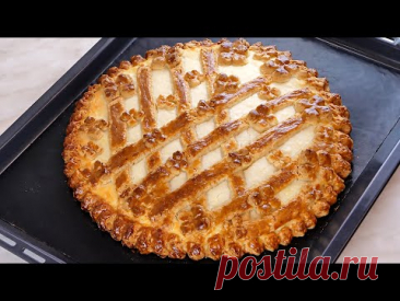 🥧Идеальный пирог из песочного теста с творогом! Песочный пирог с творожной начинкой!