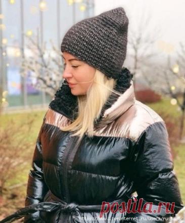 Простая шапочка спицами