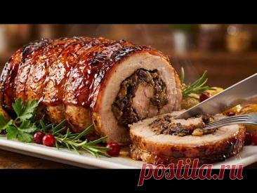 Я готовлю это каждое Рождество. Мои гости в восторге! Потрясающий рулет из свиной корейки.