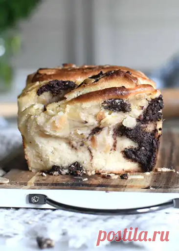 Рецепт шоколадного кекса с миндалем