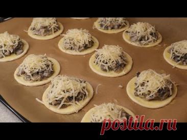 Гости "дерутся" за эту закуску из слоеного теста! Готовлю вместо бутербродов на праздничничный стол!