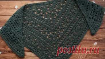 МК Узор для шали крючком 🌼