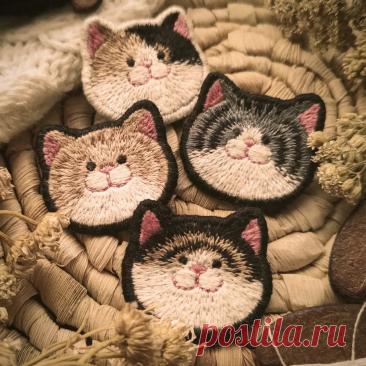 Кошки-брошки: МАСТЕР-КЛАСС по созданию брошей-вышивок