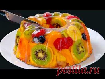 Только апельсин и фрукты! Лучший домашний десерт, который я когда-либо ел!