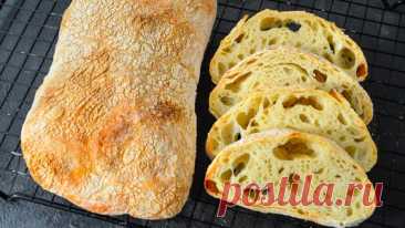 ЛЕНИВАЯ чиабатта ☆ БЕЗ ЗАМЕСА ТЕСТА | Yuliya Small | Дзен