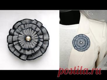 Цветы из ткани своими руками. Простые джинсовые цветы. Рукоделие в радость