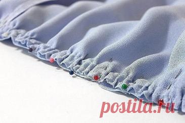 Как пришить оборки