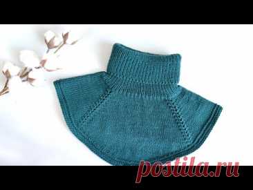 🔥 Манишка спицами💥как связать простую манишку💥.