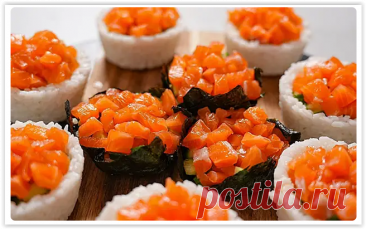 Домашние рисовые корзиночки "Филадельфия" - гораздо вкуснее покупных суши и роллов!