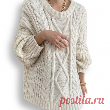 Элегантные женские пуловеры для тёплой зимы. 6 моделей спицами | Вязание с Paradosik_Handmade | Дзен