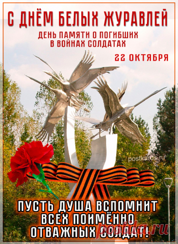 Сегодня праздник очень нежный —
Красивых белых журавлей.
Пускай поэзия и дружба
Затронут души всех людей. Открытки на День белых журавлей!