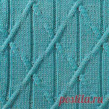 Узор № 49 - полотно из кос. Схему вязания и условные обозначения вы сможете увидеть на сайте.