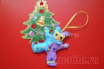 Новогодняя игрушка детскими руками: часть 2