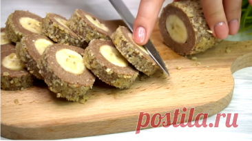 К чаю без духовки: Десерт из бананов, который Вы приготовите... и ещё не один раз | Готовим с Калниной Натальей | Дзен