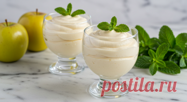 Нежный десерт из яблок: простой рецепт яблочного самбука | Кулинарыч | Дзен