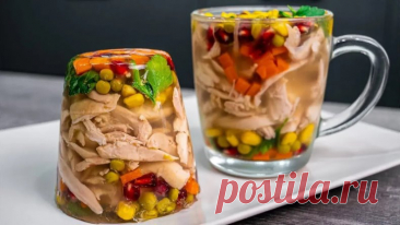 Холодец в чашке