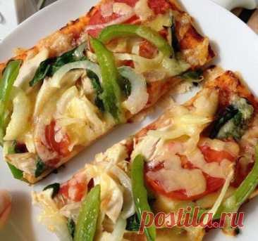 ПИЦЦА НА ТВОРОЖНОЙ ОСНОВЕ