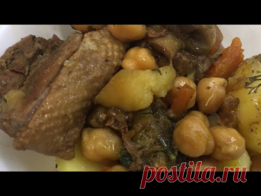 Утка в казане. Мужская еда. Быстрое приготовление.