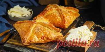 ХАЧАПУРИ-ПИРОЖКИ ИЗ СЛОЁНОГО ТЕСТА