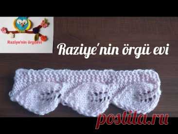 Yapraklı battaniye kenar modeli #kiniting #örgümodelleri #ajurluörgümodelleri #tvbattaniye