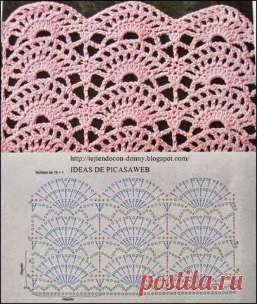 Подборка узоров крючком