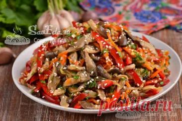 Грибной салат с овощами - Будет вкусно - Социальная сеть "МТ.RU"