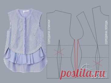 Шьём модный топ в полоску