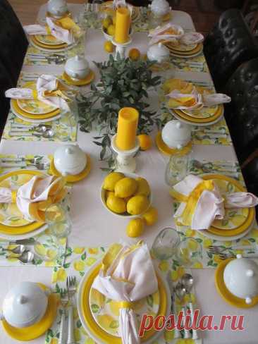 Еще один "лимонный" пейзаж на столе