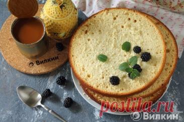 Медовый бисквит для торта, к чаю: рецепт с фото пошагово